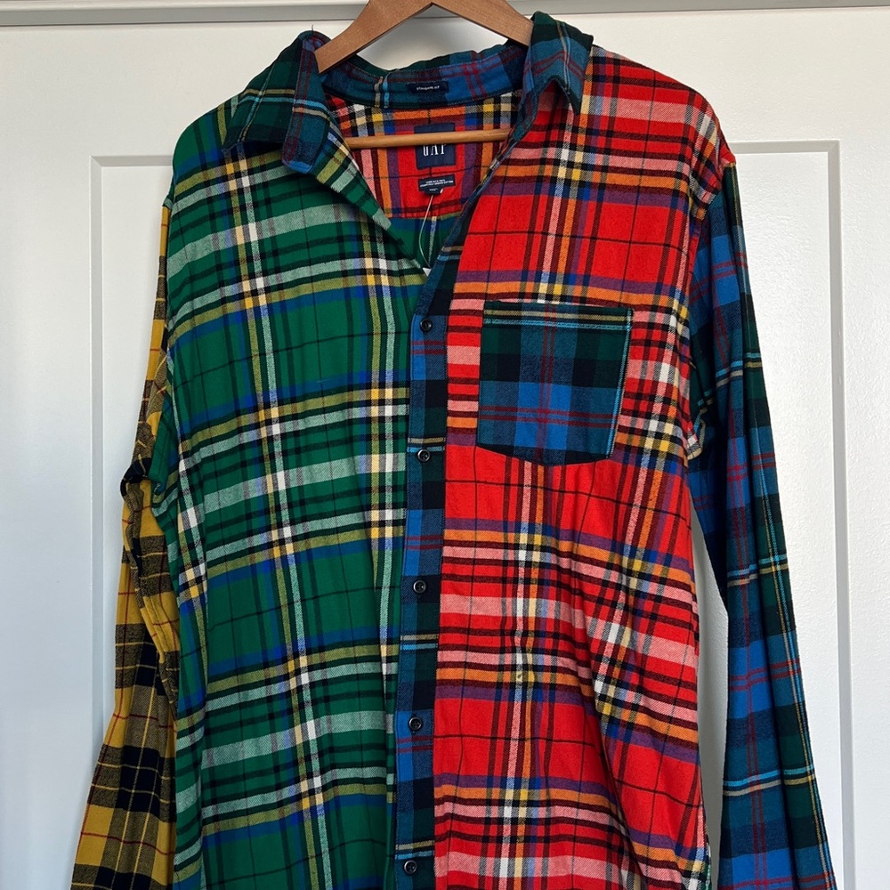 Colorful Plaid Men's Shirt